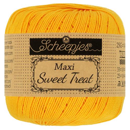 Scheepjes Maxi Sweet Treat - 208 Yellow Gold, Hobby en Vrije tijd, Breien en Haken, Breien of Haken, Nieuw, Wol of Garen, Ophalen of Verzenden