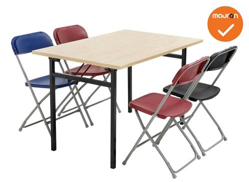 Mauforce Klaptafel - 4 poots - 120x80 - Antraciet frame, Zakelijke goederen, Kantoor en Winkelinrichting | Kantoormeubilair en Inrichting