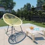 vidaXL Tuinstoel Acapulco poly rattan beige, Tuin en Terras, Verzenden, Nieuw, Rotan
