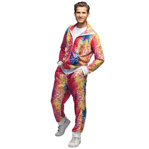 Trainingspak Disco Dude Heren, Kleding | Heren, Carnavalskleding en Feestkleding, Nieuw, Ophalen of Verzenden