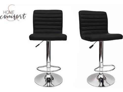 Set van 2 barstoelen - zwart - barkruk - barstoel -, Huis en Inrichting, Woonaccessoires | Overige, Nieuw, Verzenden