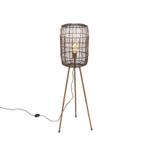 Moderne vloerlamp tripod koper - Redo, Huis en Inrichting, Lampen | Vloerlampen, Nieuw, Overige materialen, Modern, 100 tot 150 cm