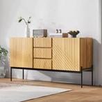 Houten Sideboard met 2 Deuren en 3 Lades –Modern Kast 140×40, Verzenden, Nieuw