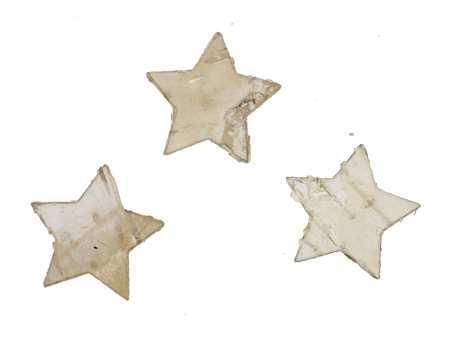 Berkenschors STERREN 4.5 cm. +/- 100  STUKS Voordeeldoos., Hobby en Vrije tijd, Knutselen, Nieuw, Ophalen of Verzenden