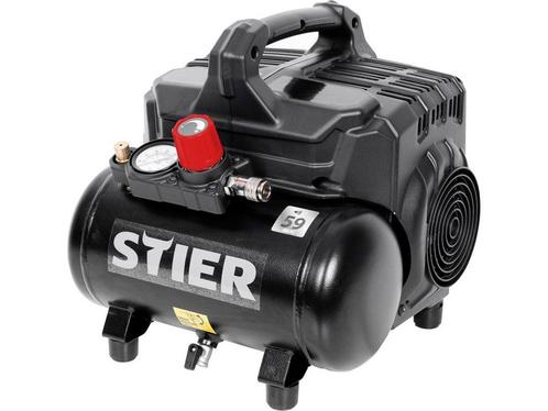 STIER Flüsterkompressor FKT 215 8 6 ölfrei, Huis en Inrichting, Woonaccessoires | Overige, Zo goed als nieuw, Verzenden
