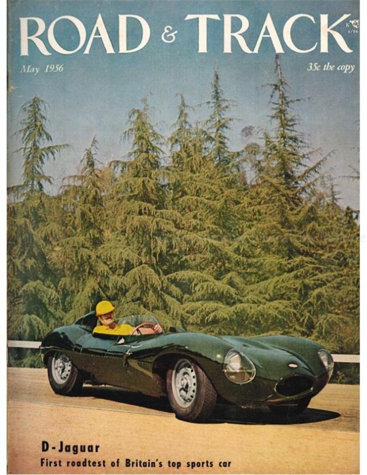 1956 ROAD AND TRACK MAGAZINE MEI ENGELS, Boeken, Auto's | Folders en Tijdschriften