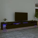 vidaXL Tv-meubel met LED-verlichting 290x36,5x40 cm zwart, Huis en Inrichting, Verzenden, Nieuw, 50 tot 100 cm, Minder dan 100 cm
