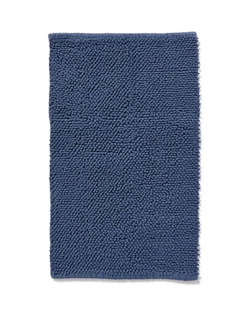 HEMA Badmat 50x85 chenille staalblauw, Huis en Inrichting, Badkamer | Badtextiel en Accessoires, Nieuw, Verzenden