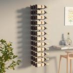 vidaXL Wijnrek voor 36 flessen wandmontage ijzer wit, Huis en Inrichting, Woonaccessoires | Wijnrekken, Verzenden, Nieuw