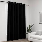 vidaXL Gordijn linnen-look verduisterend met ogen 290x245 cm, Huis en Inrichting, Stoffering | Gordijnen en Lamellen, Verzenden