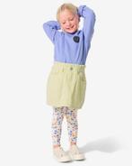 HEMA Kinderleggings bloemen - 2 stuks gebroken wit, Verzenden, Nieuw