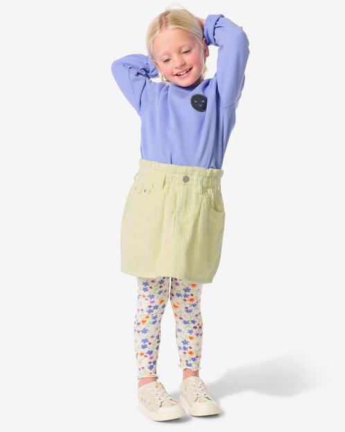 HEMA Kinderleggings bloemen - 2 stuks gebroken wit, Kinderen en Baby's, Kinderkleding | Overige, Nieuw, Verzenden