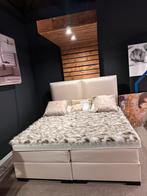 Boxspring Roma Lederlook Wit 180x200, Ophalen, Overige materialen, Wit, 180 cm