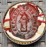 Reliekhouder - Glas, Messing, Textiel - 1930-1940 - Ex