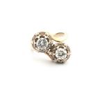 Ring - 18 karaat Geel goud - 1.00ct. tw. Diamant, Sieraden, Tassen en Uiterlijk, Ringen, Nieuw