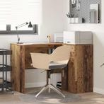 vidaXL Hoekbureau Oud Hout 102x88x75 cm Geengineerd Hout, Huis en Inrichting, Verzenden, Nieuw