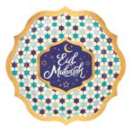 Ramadan Borden Eid Mubarak 23cm 8st, Hobby en Vrije tijd, Feestartikelen, Verzenden, Nieuw
