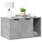 vidaXL Kattenbakkast 80x50x45 cm bewerkt hout betongrijs, Verzenden, Nieuw