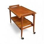 Samcom - Serveerwagen - Teak, Hout - vintage op twee niveaus