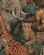 Gobelin Vintage Jungle Dieren Multicolor, Hobby en Vrije tijd, Stoffen en Lappen, Nieuw, Overige kleuren
