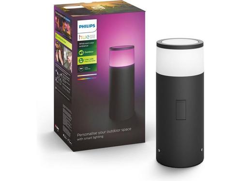 Philips Hue Calla sokkellamp - wit en gekleurd licht - zwart, Huis en Inrichting, Woonaccessoires | Overige, Zo goed als nieuw