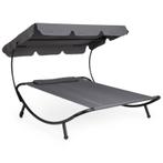 Dubbel loungebed met luifel - 89 x 174 x 155 cm, Verzenden, Nieuw
