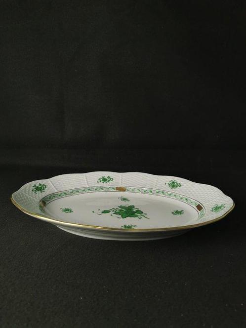 Herend - Apponyi verde- Piatto ovale - Lunghezza 30cm -, Antiek en Kunst, Antiek | Meubels | Tafels