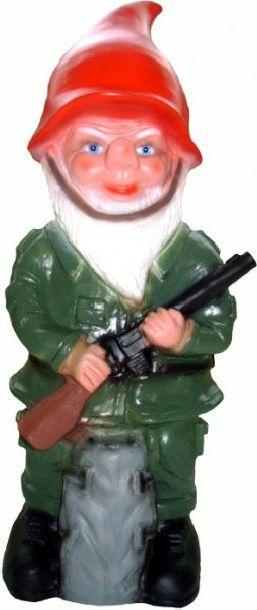 Tuinkabouter soldaat, Tuin en Terras, Tuinbeelden, Nieuw, Verzenden