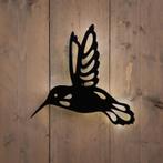 Solar Wandlamp Kolibrie - Metaal - 35,5 cm (tuinverlichting), Zonne-energie, Staal, Verzenden, Minder dan 50 watt