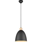LED Hanglamp - Trion Jaguar - E27 Fitting - Rond - Mat Zwart, Huis en Inrichting, Lampen | Hanglampen, Ophalen of Verzenden, Nieuw