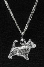 Zilveren Norwich terrier met staart ketting hanger - groot, Verzenden, Nieuw
