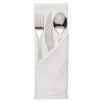 Servet Mitre Essentials wit - polyester - 10 stuks - 51x51cm, Verzenden, Nieuw in verpakking
