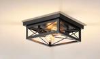 Retro Industriële Plafondlamp – Zwart IJzer, Verzenden, Nieuw