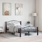 vidaXL Bedframe metaal zwart 140x200 cm, Huis en Inrichting, Slaapkamer | Bedden, Verzenden, Zwart, 140 cm, 200 cm