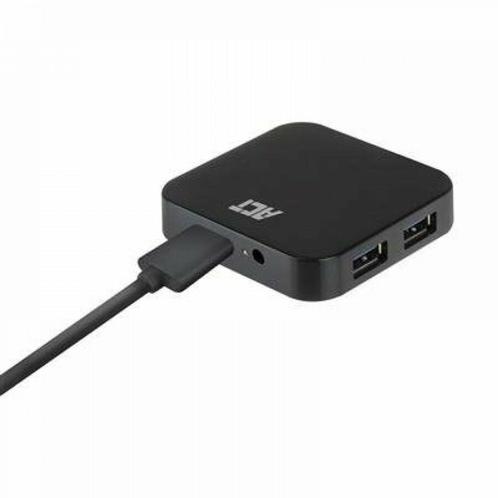 ACT USB Hub 3.2, 4x USB-A, met stroomadapter, zwart, Auto-onderdelen, Accu's en Toebehoren, Ophalen of Verzenden