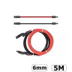 MC4 1-20 Meter 6mm Mannelijke-Vrouwelijke Kabel Rood/Zwar..., Verzenden, Nieuw, Overige typen