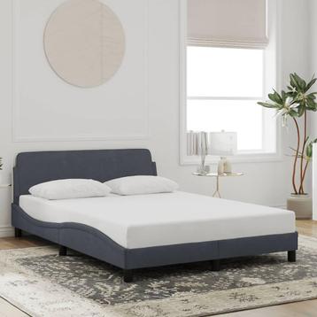 Donkergrijs Fluweel Bedframe 120x200 - tweedekansje beschikbaar voor biedingen
