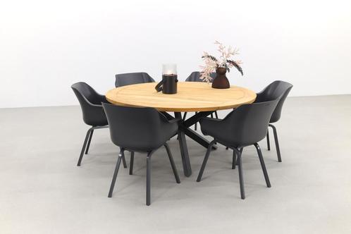 Hartman Sophie Element Xerix/Taste Prado 160 cm. - Ronde, Tuin en Terras, Tuinsets en Loungesets, Tuinset, Nieuw, Hout, Verzenden