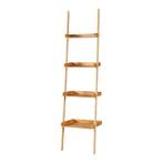 [en.casa] Badkamerrek Göinge bamboe ladderplank met 4 planke, Huis en Inrichting, Woonaccessoires | Overige, Nieuw, Verzenden