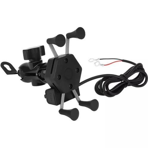 Trizand Telefoonhouder voor Motorfiets met USB Oplader: A..., Fietsen en Brommers, Fietsonderdelen, Nieuw, Ophalen of Verzenden