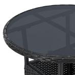 Polyrotan Tuintafel / Bijzettafel / Balkontafel Yoro - Rond, Tuin en Terras, Tuintafels, Verzenden, Nieuw