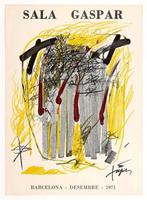 Antoni Tapies (after) - Sala Gaspar ** ORIGINAL LITHOGRAPHIC