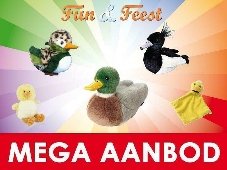 Eenden knuffels -Mega aanbod pluche eenden knuffels, Kinderen en Baby's, Speelgoed | Knuffels en Pluche, Eend, Nieuw, Ophalen of Verzenden
