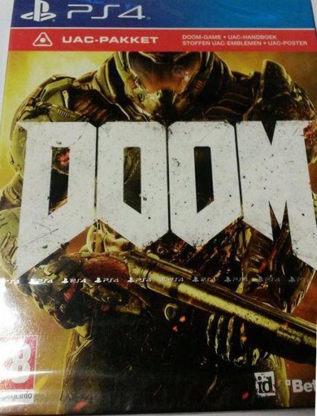 Doom 2016-UAC-Pakket (PlayStation 4) Gebruikt, Spelcomputers en Games, Games | Sony PlayStation 4, Zo goed als nieuw, Ophalen of Verzenden