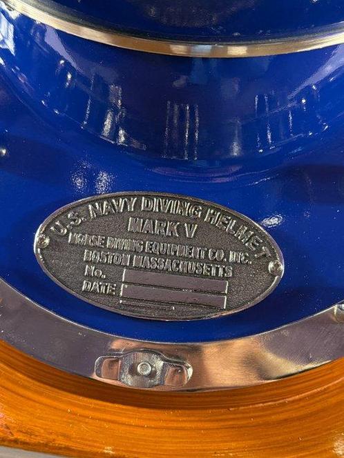 Duikhelm - XXL U.S NAVY Diving Helmet Mark V - Emaille,, Antiek en Kunst, Kunst | Designobjecten