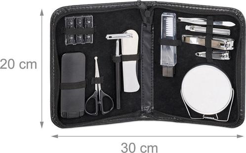 Tweedekans | Relaxdays Baardverzorging / manicure set, Sieraden, Tassen en Uiterlijk, Uiterlijk | Haarverzorging, Nieuw, Ophalen of Verzenden