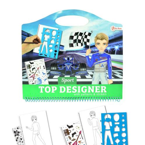 Toi-Toys Creatief schetsboek met stickers en sjablonen -..., Diversen, Schrijfwaren, Nieuw, Ophalen of Verzenden