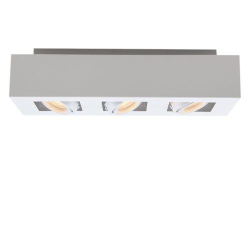 Moderne opbouwspot wit, Akira, Huis en Inrichting, Lampen | Plafondlampen, Nieuw, Metaal, Ophalen of Verzenden