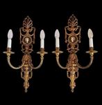 Wandlamp (2) - Messing, Antiek en Kunst