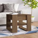 vidaXL Salontafel 55,5x55x45 cm bewerkt hout bruin, Huis en Inrichting, Tafels | Salontafels, 50 tot 100 cm, Verzenden, Nieuw